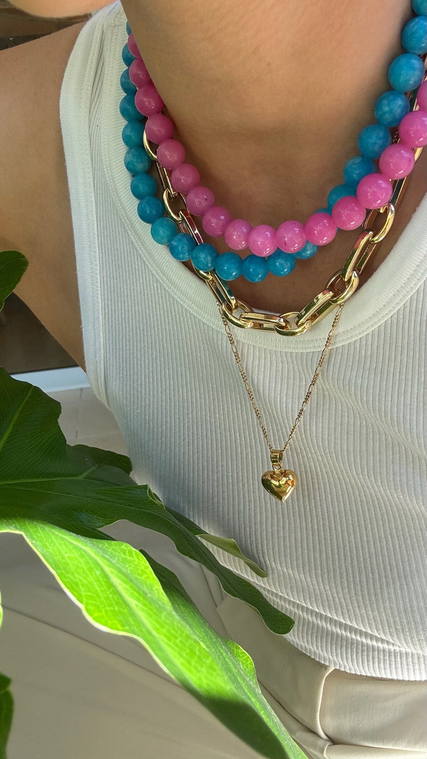 PINK SUMMER NECKLACE