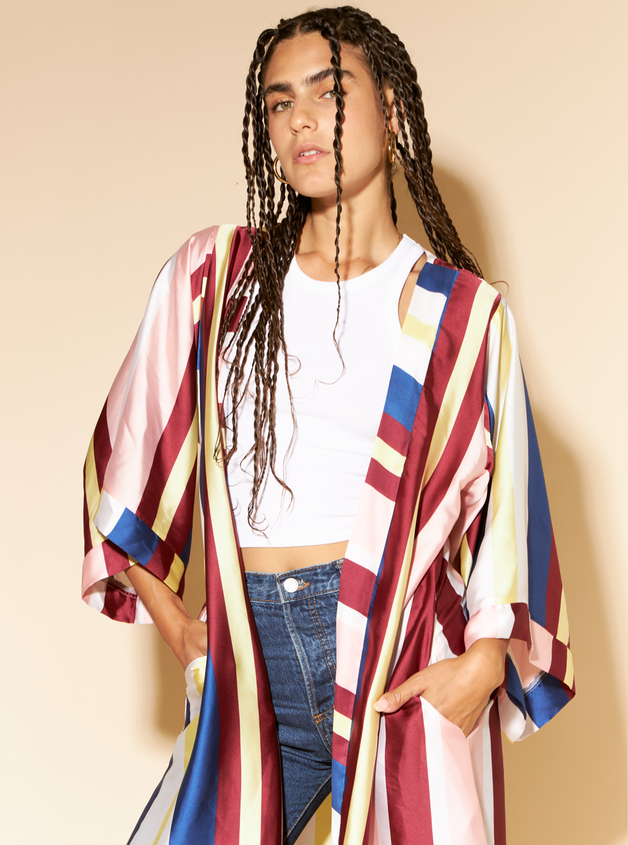 STRIPES KIMONO